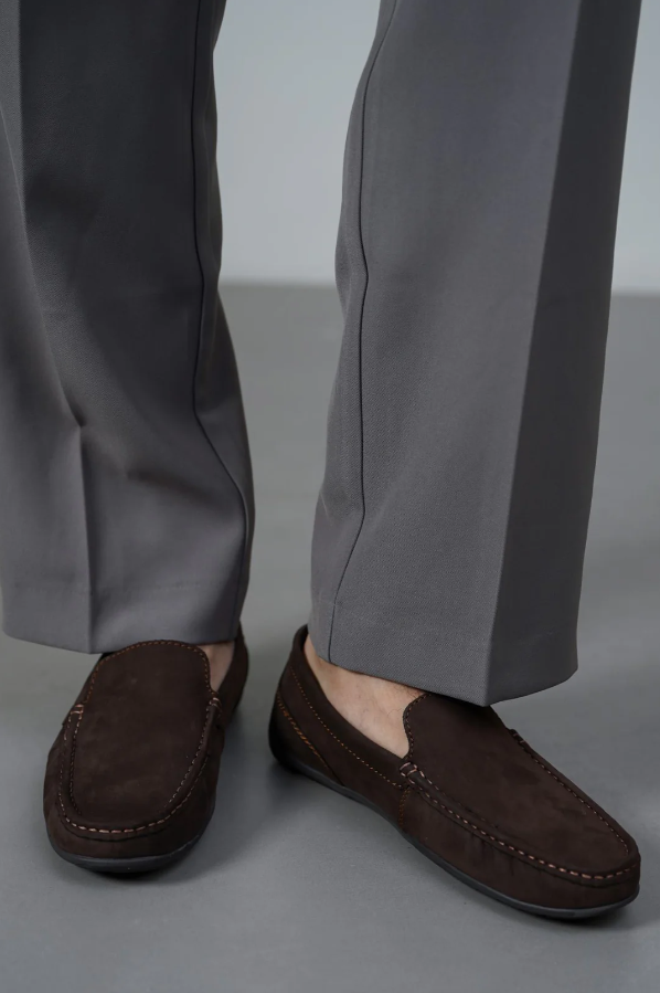 COMFORT REAL LEATHER MOCCASIN LOAFERS