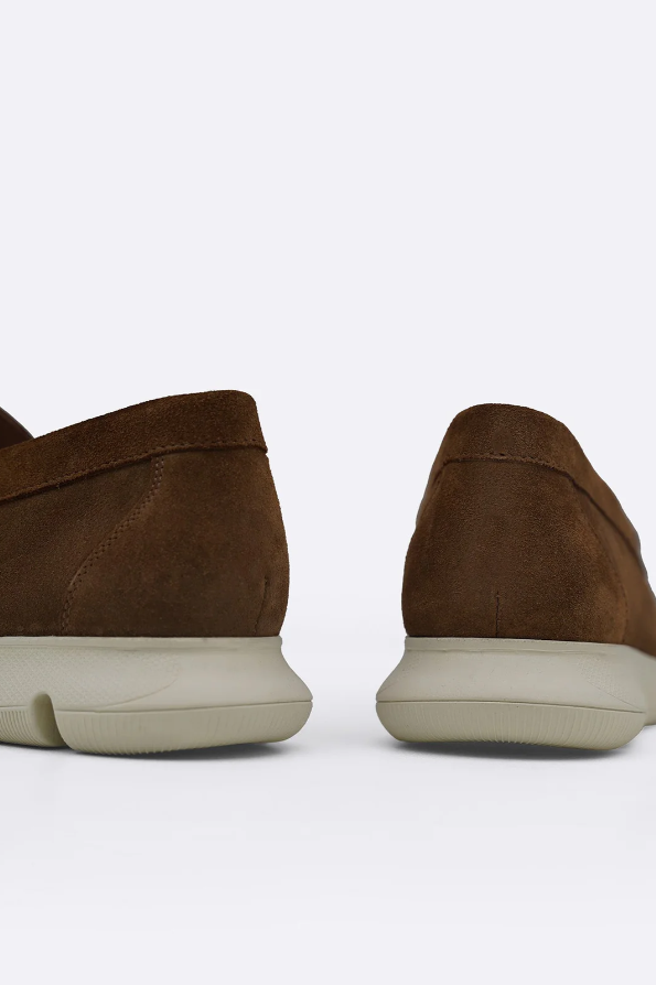 AIR-SOLE SUEDE LOAFERS