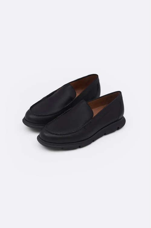 AIR-SOLE LEATHER LOAFERS