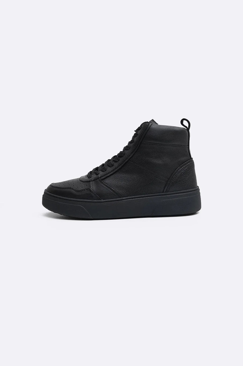 HIGH-TOP LEATHER SNEAKERS