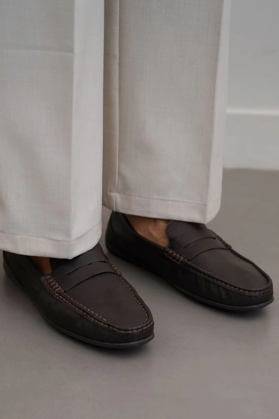 COMFORT REAL LEATHER MOCCASIN