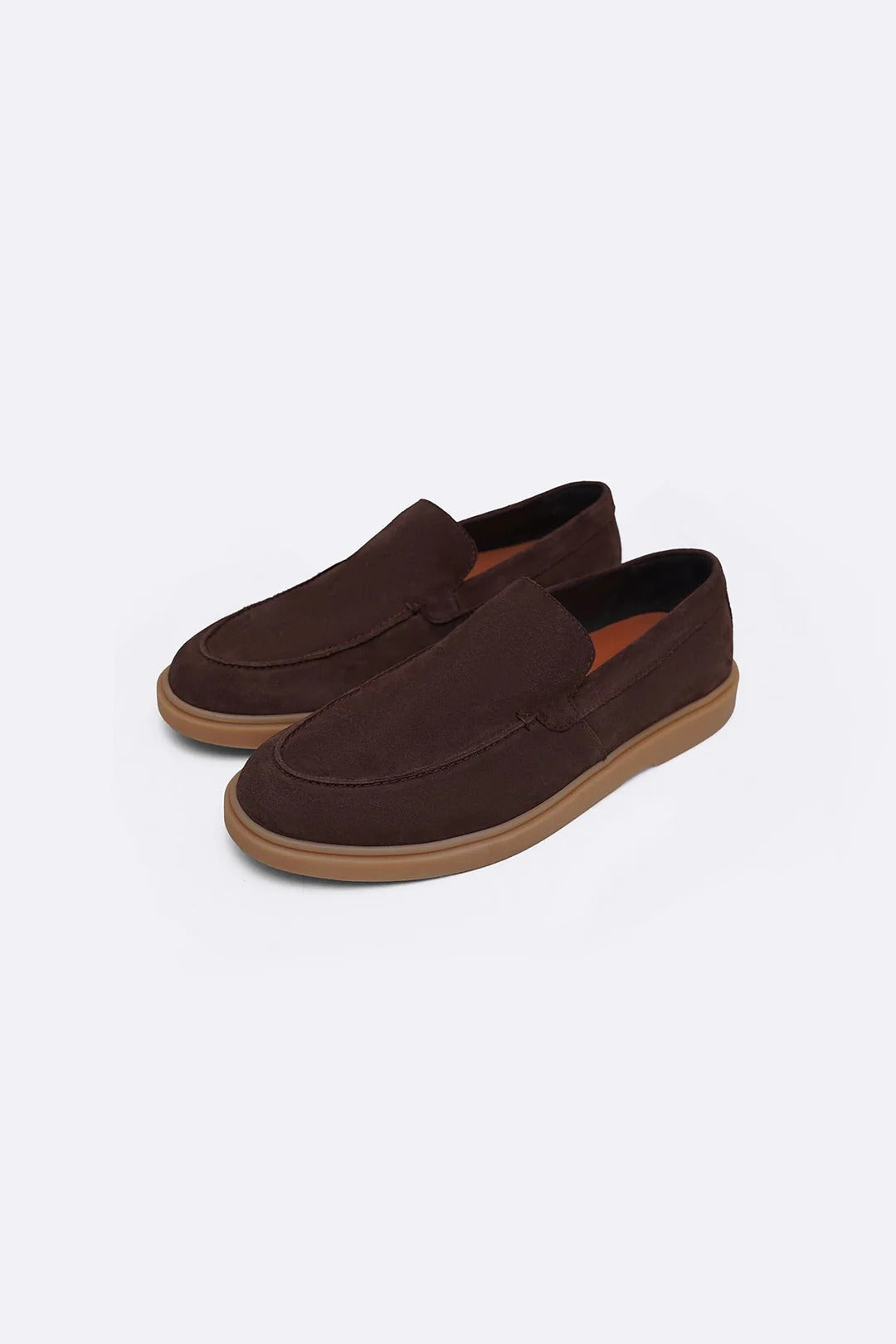 SUEDE LEATHER SLIP-ON LOAFERS