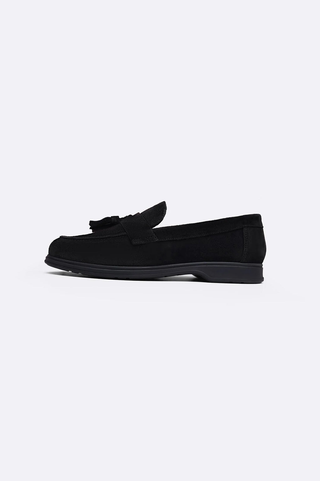 SUEDE LEATHER TASSEL LOAFERS