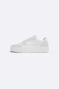 ALL WHITE LEATHER SNEAKERS